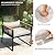 YITAHOME 5-Piece Patio Furniture Sets Wicker Furniture Set, Outdoor Conversation Sectional with Ottoman for Backyard Poolside, Garden(Black)