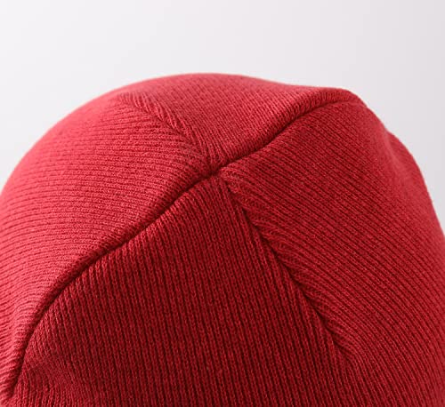 Home Prefer Toddler Boys Girls Winter Hat Cotton Knitted Hat Kids Beanie Warm Child Skull Cap Red Medium #TOP3