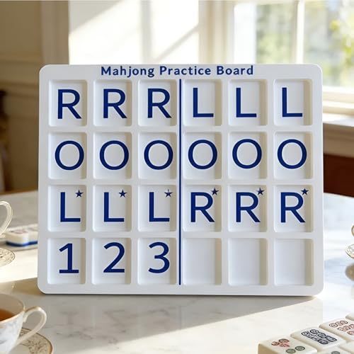 Tablero de práctica Mahjong para un jugador azul