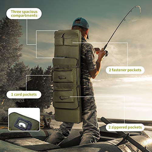 Aytop Rutentasche, Angelrute Tasche Angelgerät Werkzeug Tragetasche Träger Reisetasche Angeln Abdeckung Tasche mit… – Bild 5