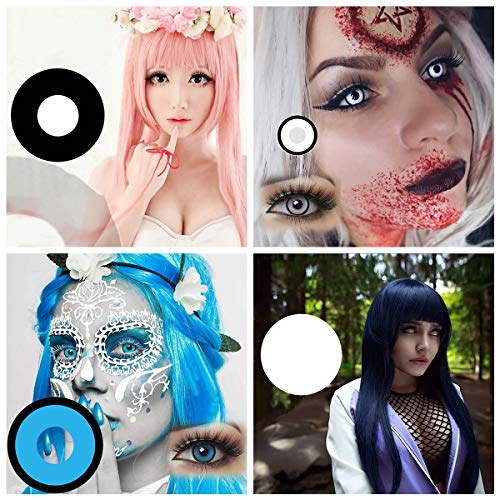 image for Queenbox 0.57 in (14.5mm​) Christmas Scary Pattern Contact Lens Case