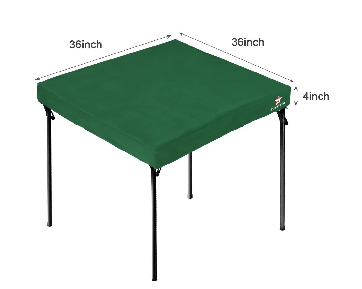 Game Table Cover - Mahjong, Poker, Bridge - Machine Washable Felt - 36" x 36" Blue