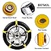 10 Pcs Snow Tire Chains for Car, Adjustable Snow Cable Chains Universal Fit for Most Car/Jeep/Truck/SUV, Width 185-295mm/7.2-11.6 inches