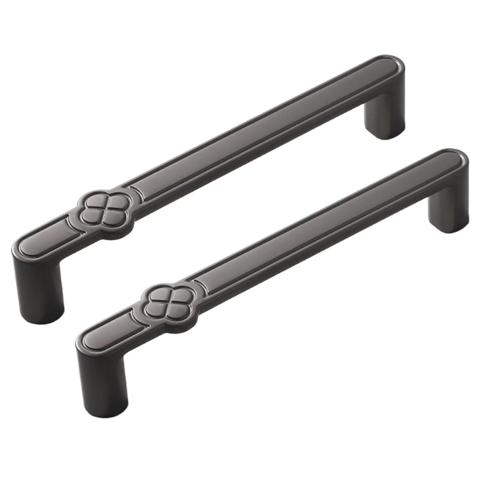 TYYCKJ 2 Pack Cabinet Pulls Wardrobe Drawer Handles, Door Knob for Kitchen Bathroom Closet Cupboard Dresser Pull Hardware 128mm Hole Centers Furniture Handle with Screws