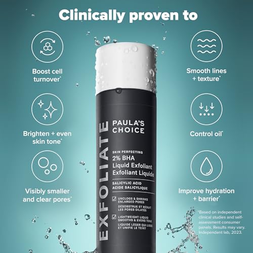 Paula's Choice SKIN PERFECTING 2% BHA Liquid Salicylic Acid Exfoliant, Daily Facial Exfoliator for Enlarged Pores, Wrinkles & Fine Lines, Fragrance-Free, Full Size - 118 ml - Image 4
