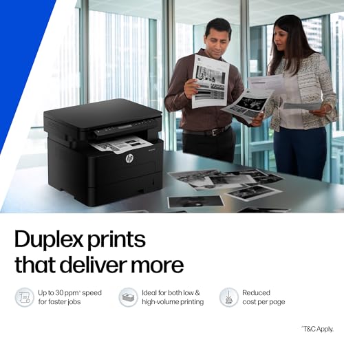 Image of HP 323d Auto Duplex Laser Printer (New Launch), Print Scan Copy,LCD Display, 30 PPM, 256 MB Memory, USB 2.0, Black