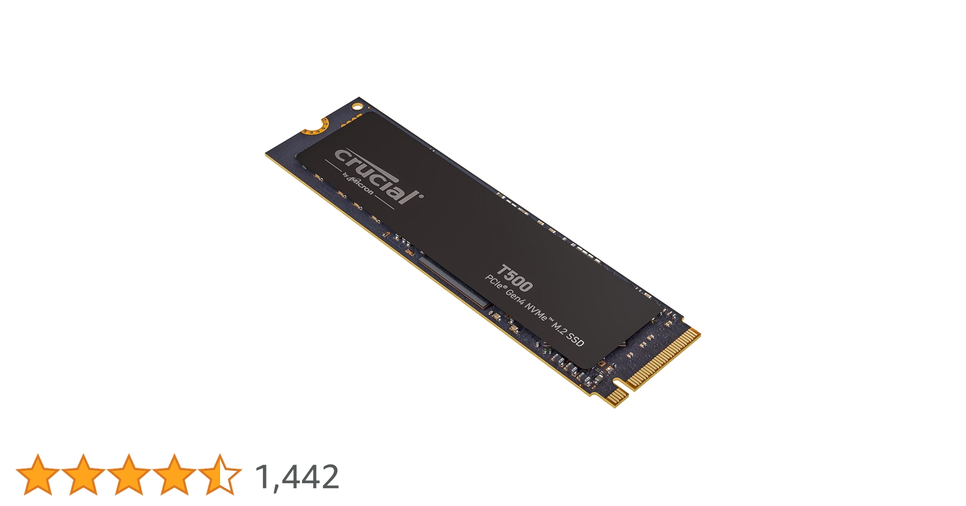 内蔵型SSD Crucial T500 500GB SSD PCIe Gen 4 Crucial T500 500GB TLC NAND PCIe Gen 4 x4 NVMe M.2 Internal
