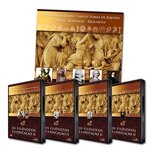 Coleção Os Filósofos e a Educação II 4 DVDs + 1 Livro