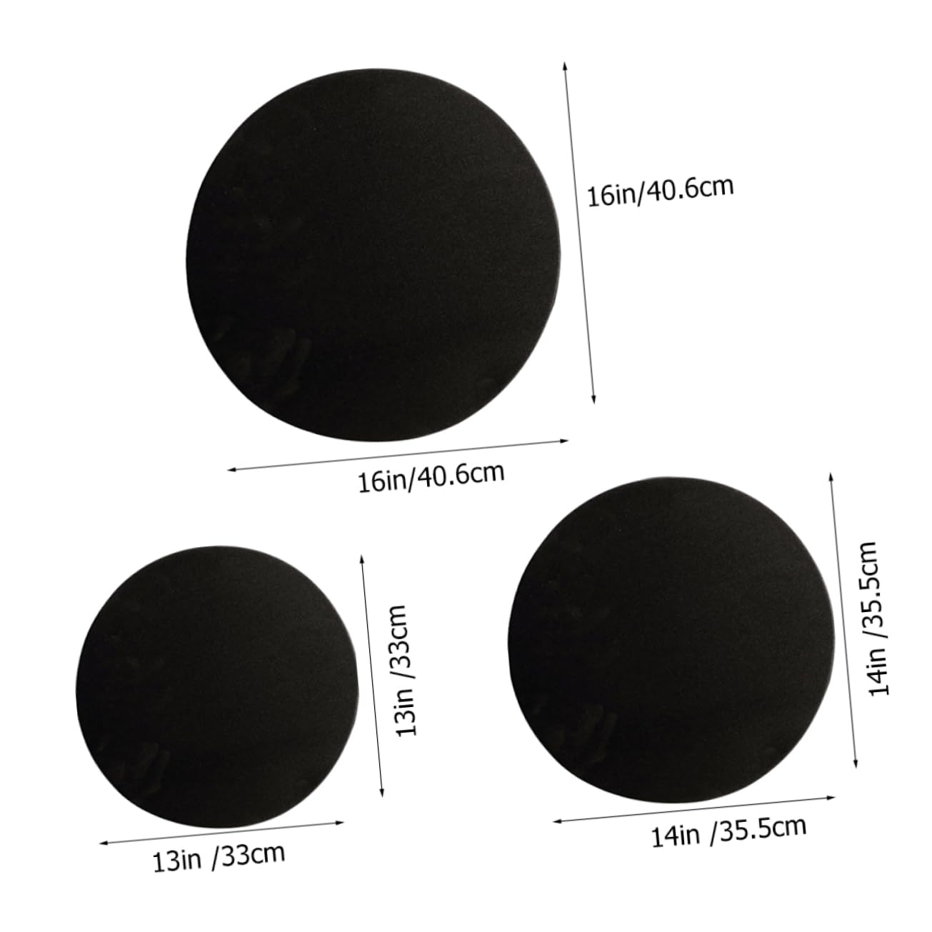 Yardwe 8Pcs Drum Mute Pads Low Volume Drum Practice Mute Mat for Quiet Practice Sessions Noise Reducing Sound Control