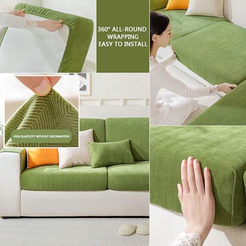 Housses de coussin de canapé en chenille pour protéger le salon des enfants et animaux - 6