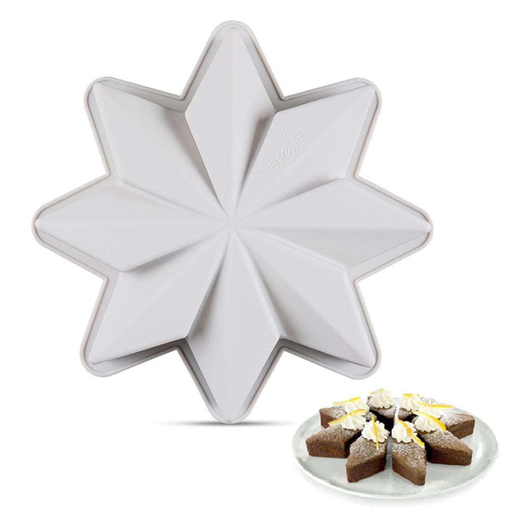 Lovelegis Stampo Silicone 8 Stelle a 5 Punte di Diverse Dimensioni Uso