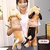 Giant Dog Puppy Stuffed Animals Plush Toy, 23.6 Inch Large Stuffed Dog Hugging Pillow Soft Sleeping Plush Body Pillow Birthday #1