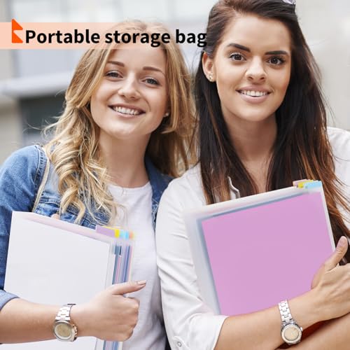 Image of WRAPXPERT Modern Scrapbook Paper Storage, 24pcs, 12x12 inch, Holds Up to 100 Sheets Each, Frosted White, Transparent, Acid-Free and PVC-Free, Perfect for Arts & Crafts