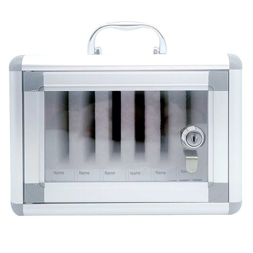 6/12/24/36/48/60 Slot da Parete per Cellulare, Porta Cellulare in Lega di Alluminio, Custodia per Cellulare, Supporto da Parete per scuole e aziende