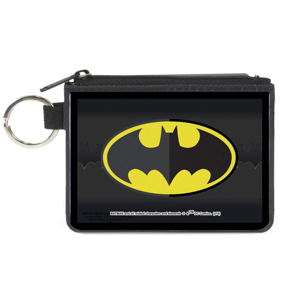 Buckle-Down Zip Wallet Batman Large Accessory, Batman, 8" x 5" - multi - 4.25" x 3.25"