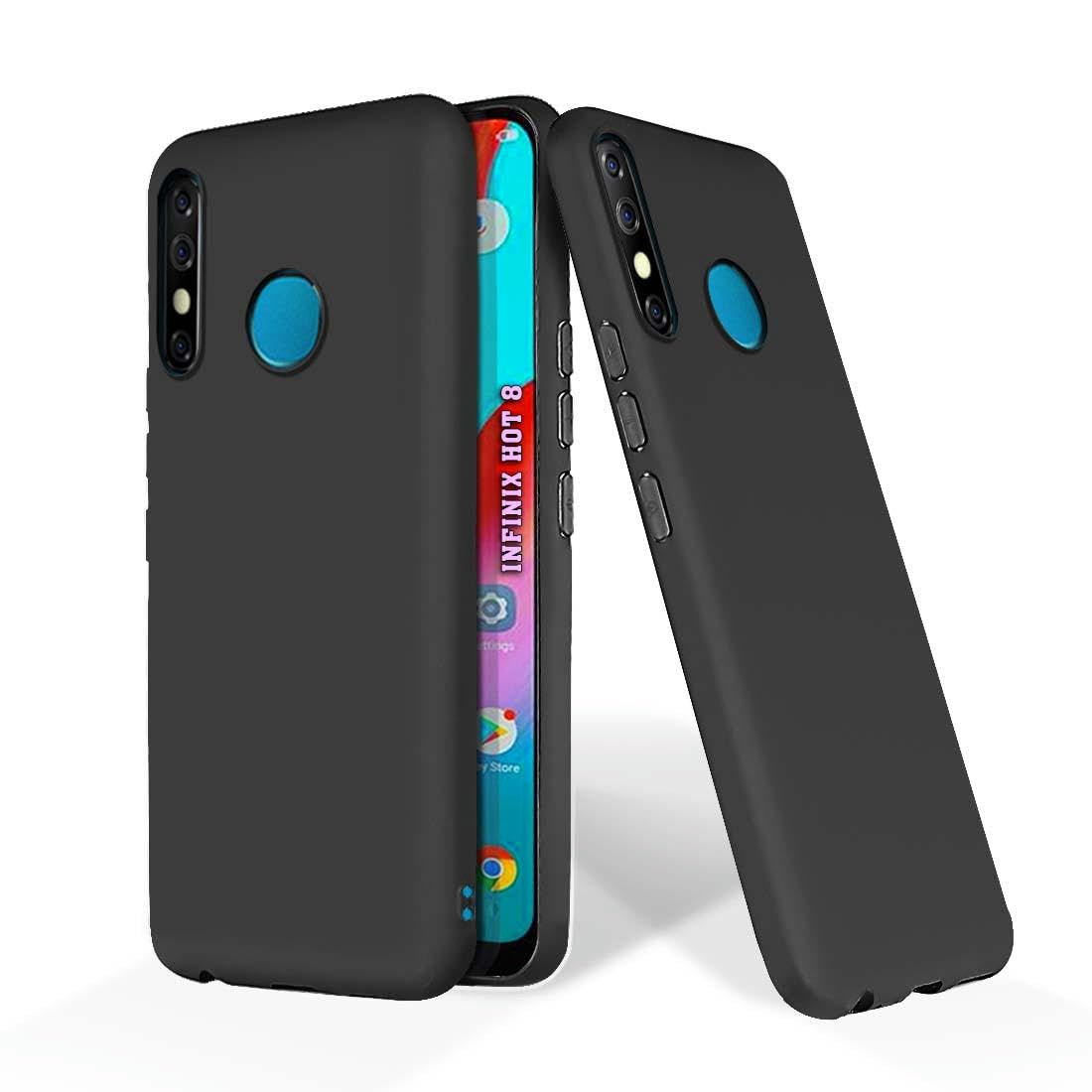 PrintWhiz Soft Silicone Mobile Back Cover Compatible with Infinix Hot 8 | Shockproof Protective Case/Cover with Full Edge Protection (Plain Black)($BL-INF-HOT8-000) (B0CST1WLF2) Amazon Price History, Amazon Price Tracker