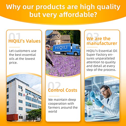 Image of HIQILI 16 Fl Oz Orange Essential Oil, Pure and Natural for Diffuser, Skin - 500ML