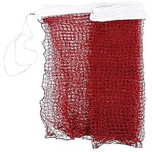 HTDHS Badminton Net Professional Training Standaard gevlochten badminton net 6.0m x 0.75 m witte zoom (Color : Red)
