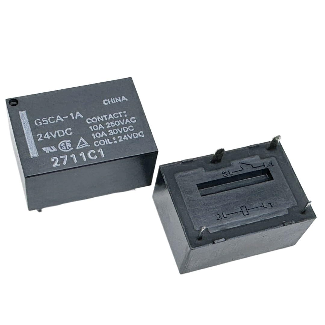 Yzwrwrmktb One Color 1Pc G5 G5ca-1A 24Vdc (7520A-5V/12V/24V-10A) Relay 4Pins