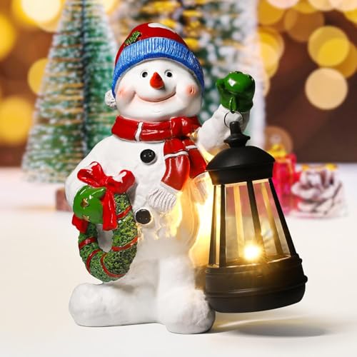 Eletorot Decoracion Navidad, Muñeco de Nieve figuritas, Centros de Mesa navideños, Luces navideñas, Regalos Originales para Mujer, Regalos Navidad, Luces Decoracion Navidad, Adornos navideños