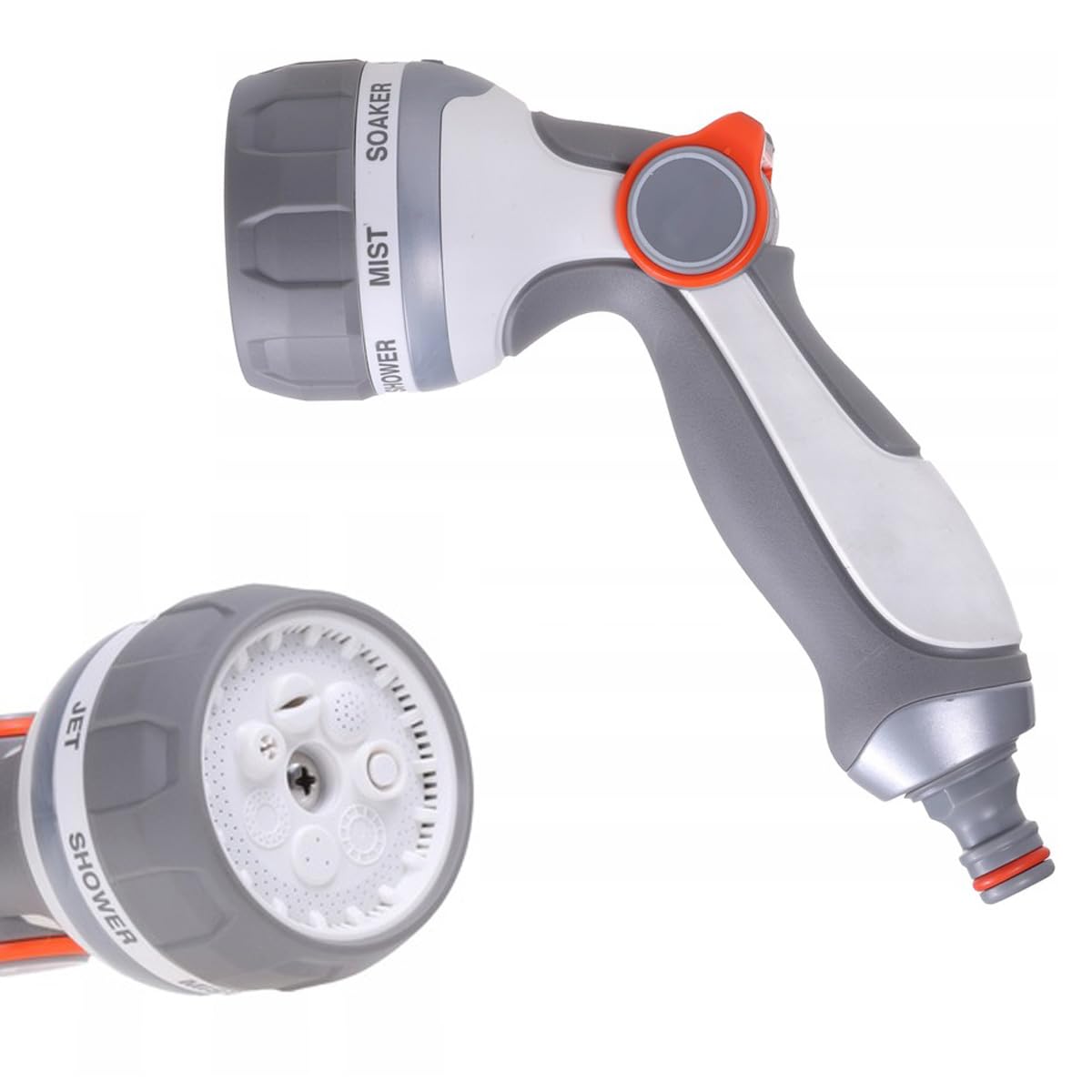 Garden Hose All Connectors Fittings Universal Standard Hozelock Valves Male Female Compatible White (Water Gun - EN56M)