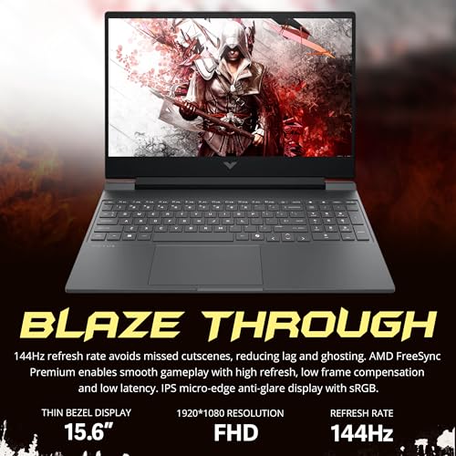 Image of HP Victus 15.6 inch FHD 144Hz IPS Gaming Laptop, Intel i5-13420H, 64GB RAM, 3TB Storage(2TB SSD+1TB Docking Station Set), NVIDIA GeForce RTX 4050, Backlit Keyboard, HD Camera, WiFi 6, Win 11, Silver