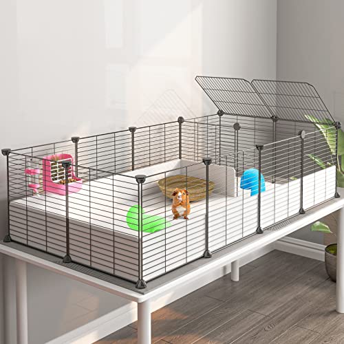 Eiiel Guinea Pig Cage - Playpen for Small Pets