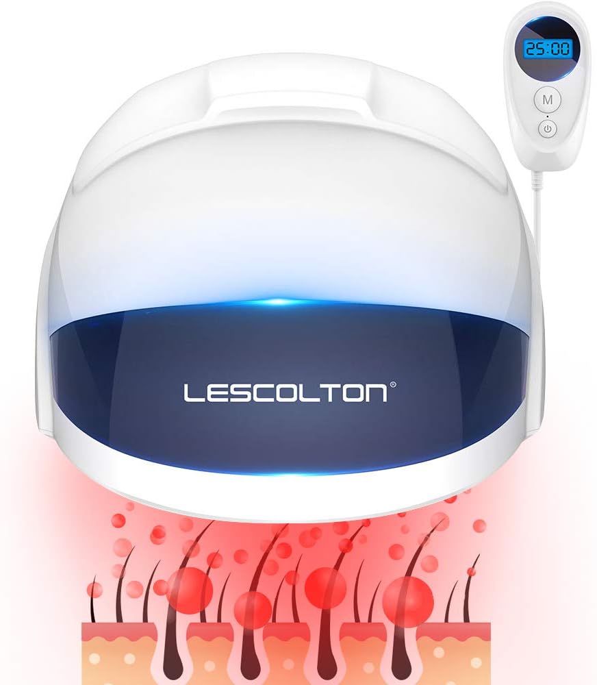 Hair Growth System For Men & Women, Hair Loss Treatment For Thinning Hair, Restore Hair Thickness Volume And Density - FDA -Cleared for Medical Treatment of Androgenetic Alopecia - Great Coverage