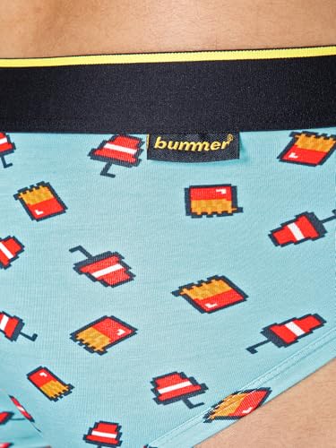 Image of Bummer Printed Micro Modal Briefs Underwear for Men, Featured On Shark Tank, Moisture-Wicking, Stylish Patterns, Lightweight, Breathable, for Everyday Wear, All-Day Comfort
