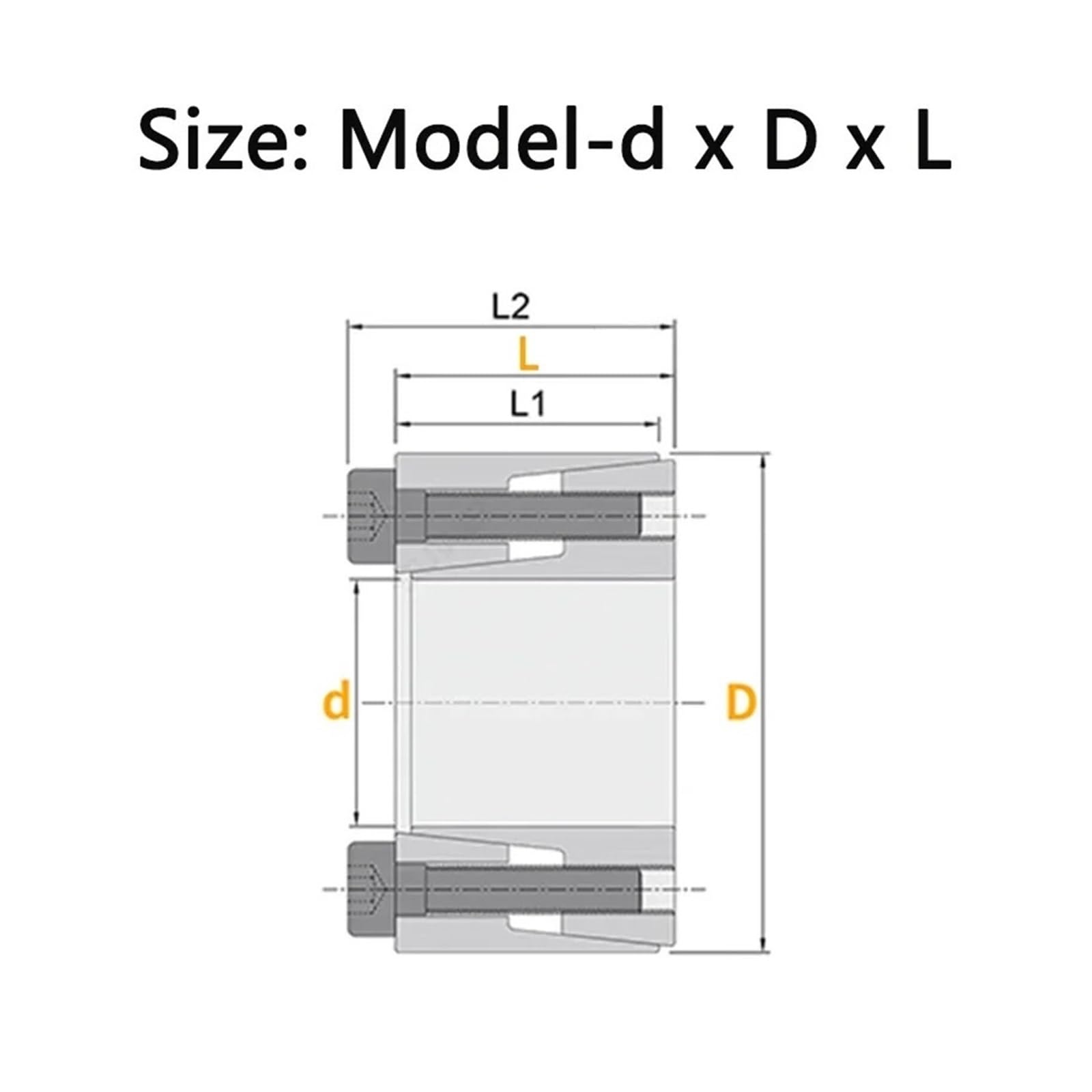 Douille d'extension Couplage 1 unité STK350 connexion de moyeu sans clé axe tension dispositif montage verrouillage manchon expansion couplage diaphragme disque ID 5-50mm (STK350-25.4x47mm)