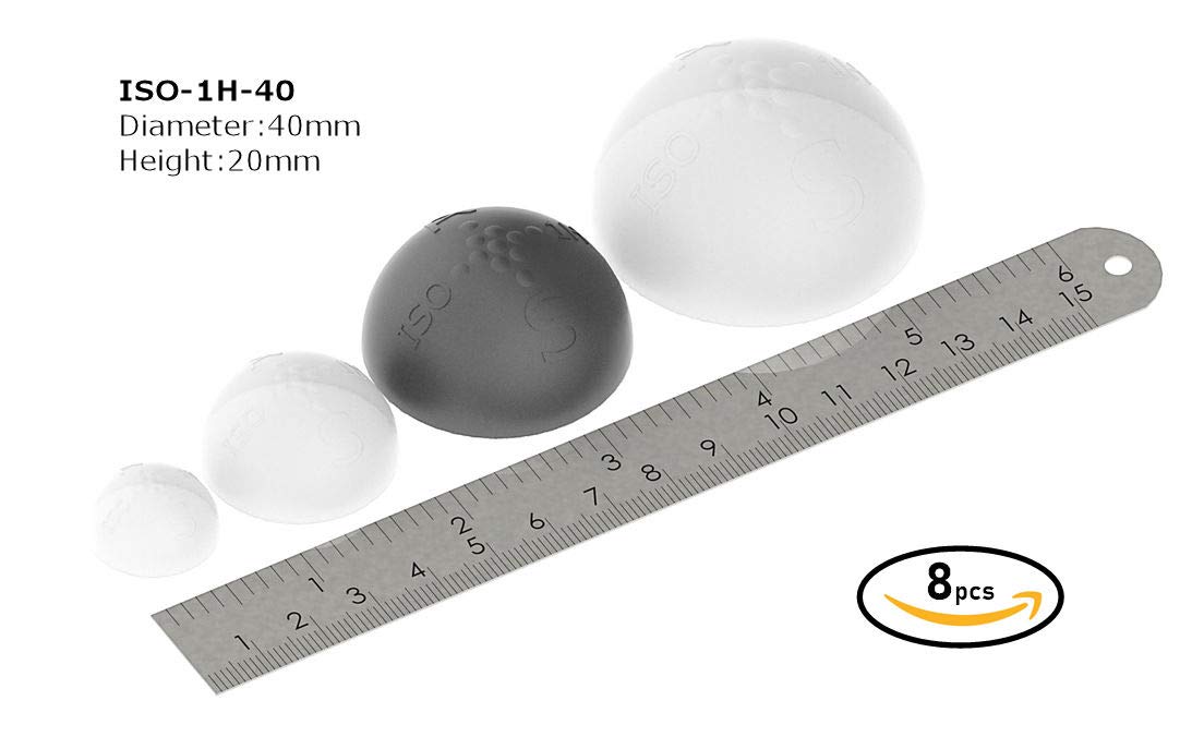 ISO-1H-40 Almohadillas de Aislamiento hemisferio (cantidad: 8) (tamaño: 40 mm)