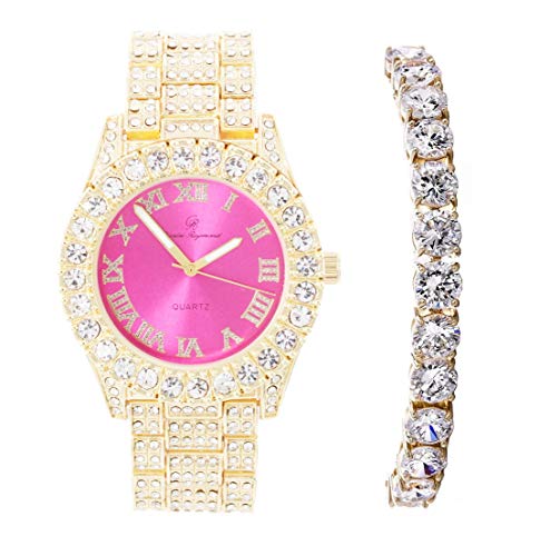 Montre femme cadran coloré Charles Raymond Big Rocks ST10327LA chiffres romains