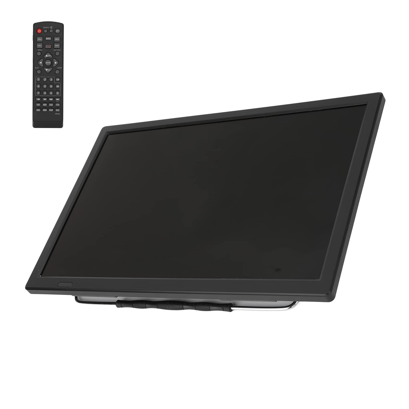 TV Numérique Portable 16 Pouces ATSC, Lecteur Vidéo HDMI avec Support, Kit de Télévision Numérique Haute Sensibilité, Vidéo 1080p, MP3, MP4, pour la Maison, la Voiture, Les Voyages en Plein Air