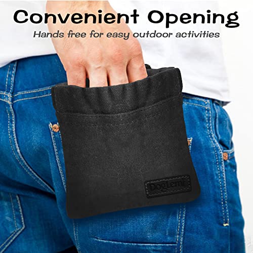 Sheryl&Rain Leckerlibeutel für Hunde, Freihändige Hundeleckerlitasche mit Verschluss, Kleine Futterbeutel für das Hundetraining mit Karabiner, Welpen Leckerlitasche für Hunde für Hundetraining