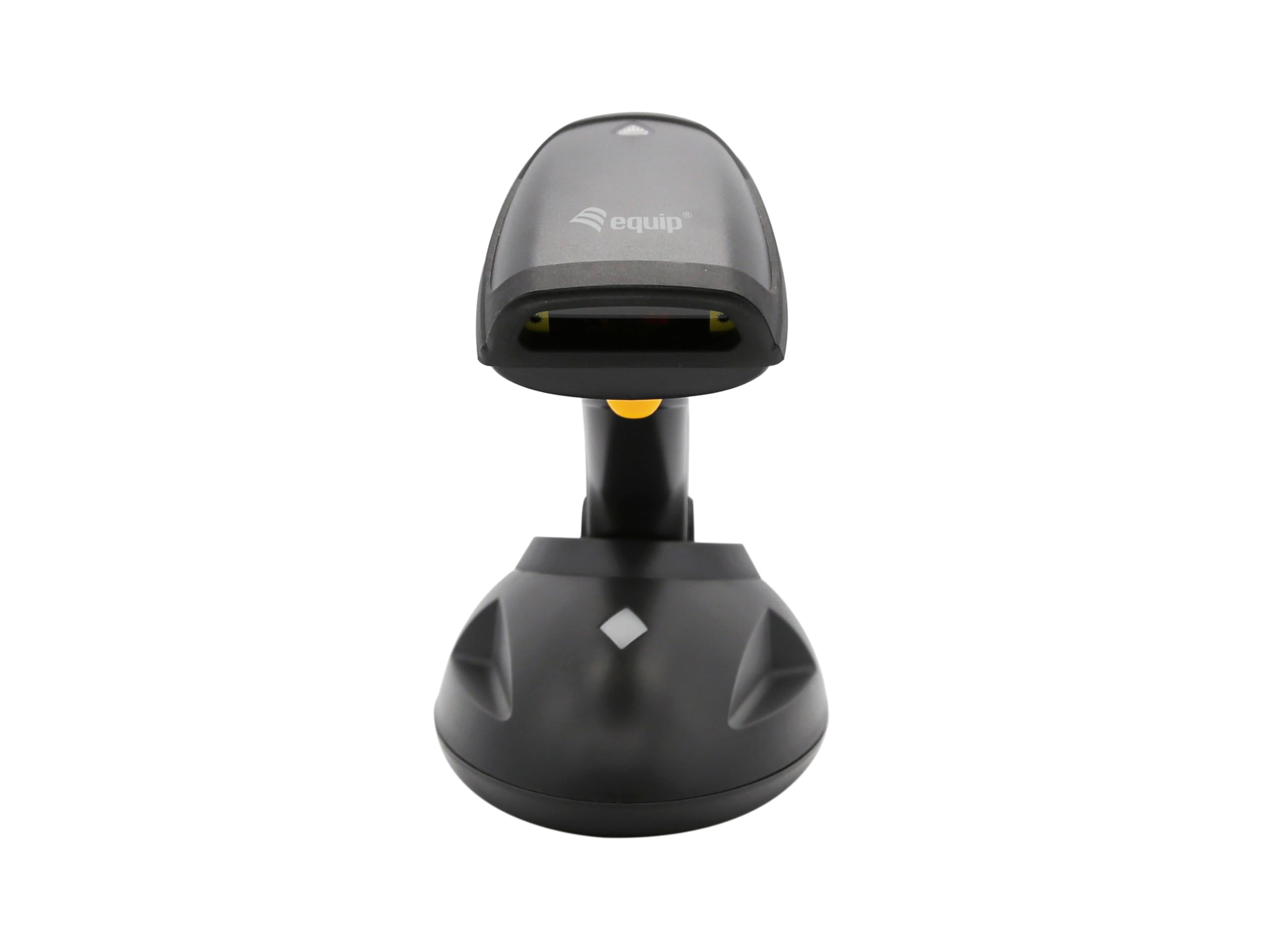 Equip 351025 - Scanner di codici a barre laser 1D senza fili, a distanza, con supporto 351025, lettore di codici a barre laser 1D senza fili, distanza, con supporto