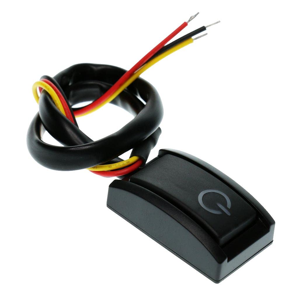 T.O.G Car Vehicle Push Button Switch On/Off Control 200mA 2.4W with 30cm Power Cable-image-47