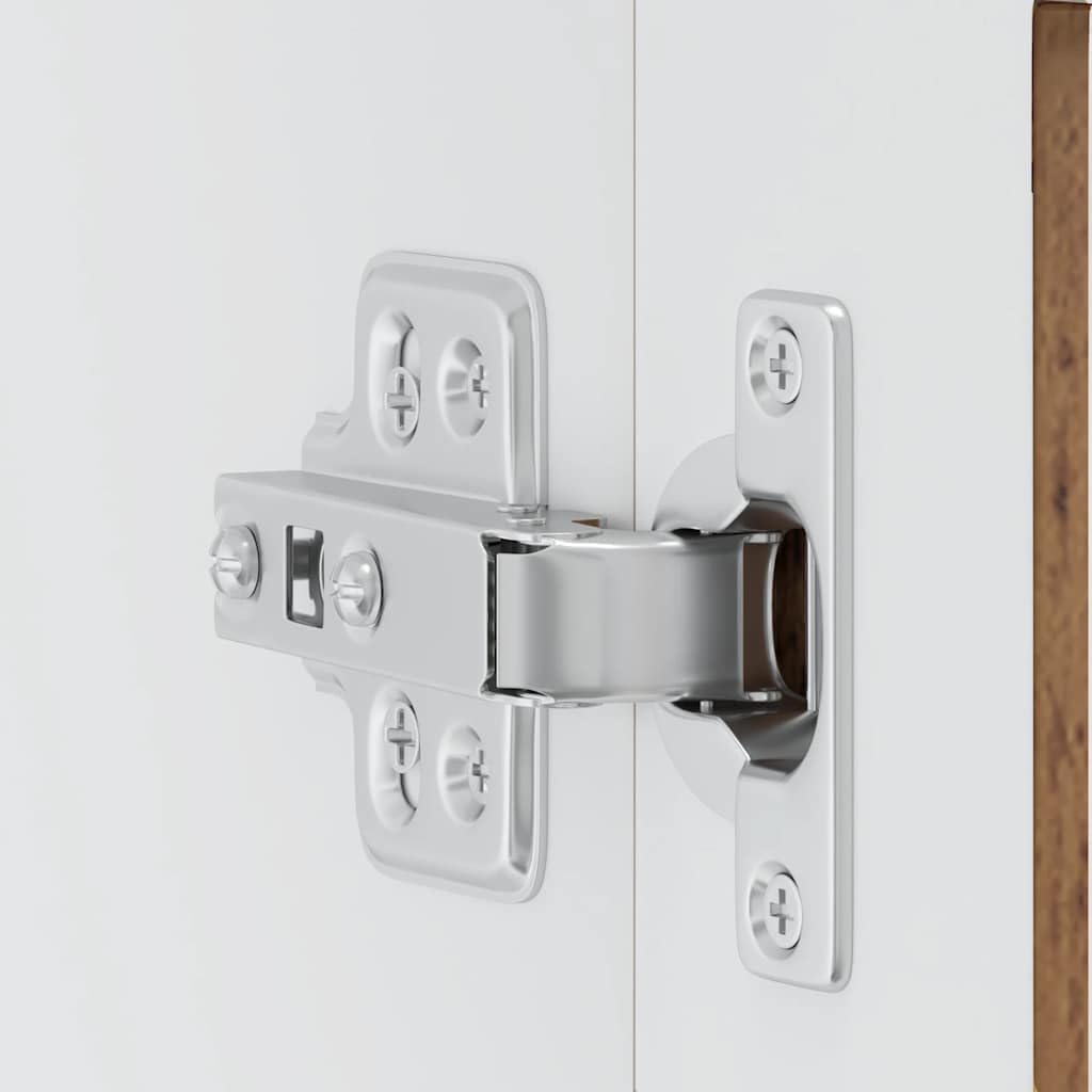 Küchen-Hängeschrank mit Glastür Porto Altholz-Optik, 60x31x60 cm, robuster Holzwerkstoff, Wandmontage, ideal für Küche, Speisekammer Lagerung