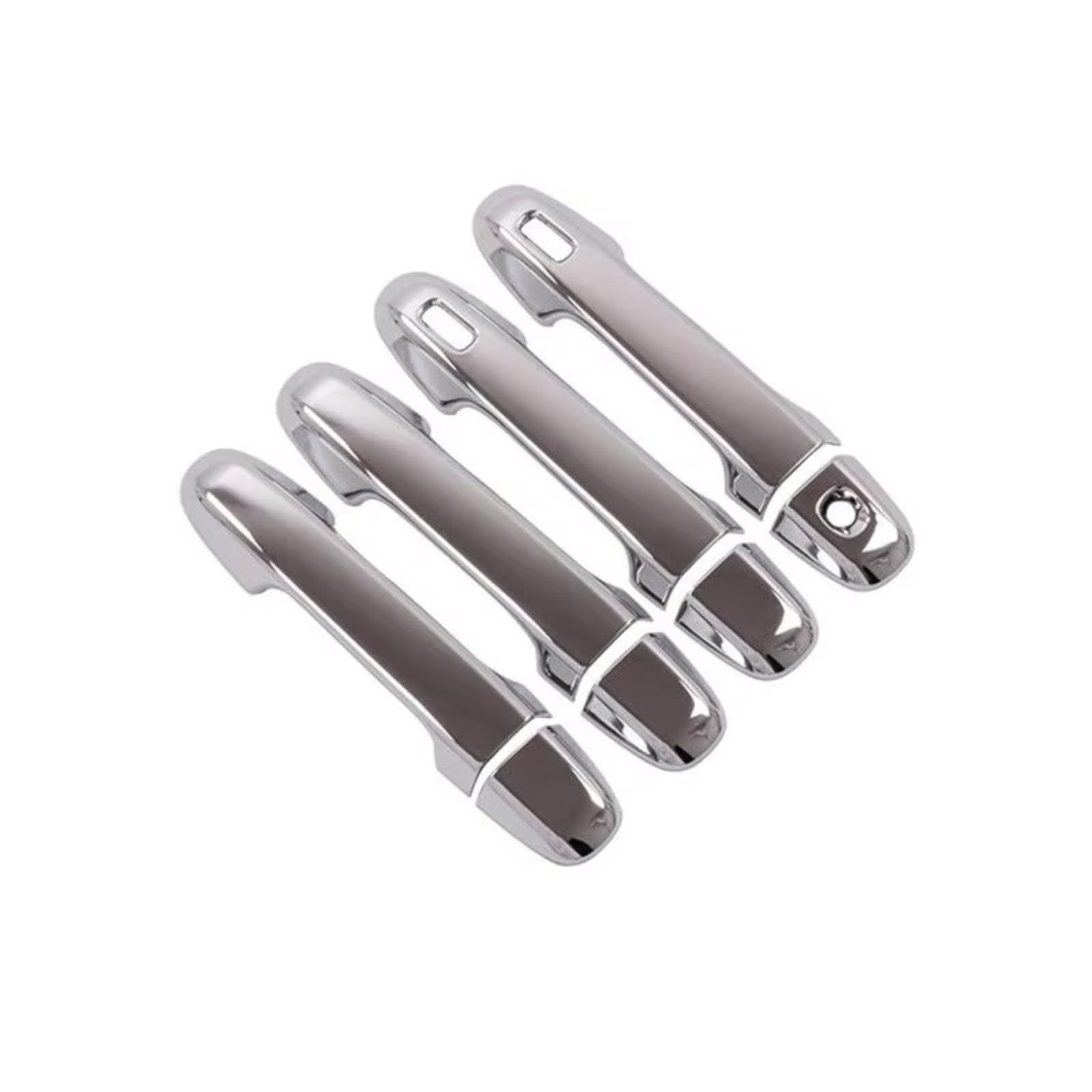 Iukmr Silver For Subaru Xv For Crosstrek 2018-2023 Carbon Fiber Car Door Handle Cover Decor Sticker Overlay Styling Accessories Car Outer Door Handle(Silver)