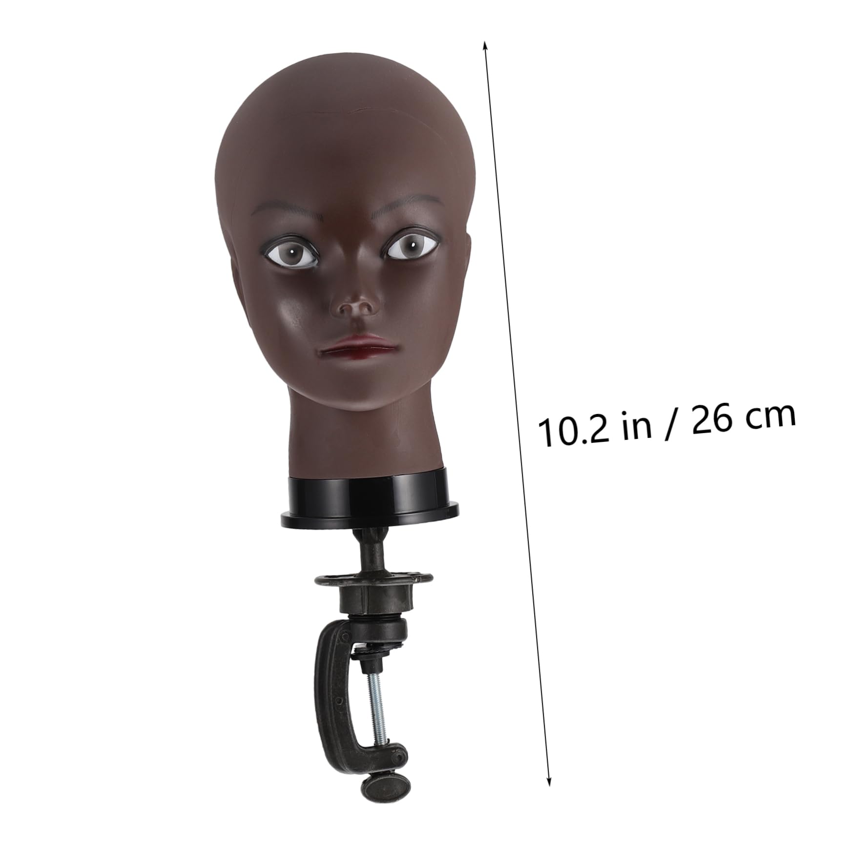 TOVINANNA Wig Making Dummy Head Cosmetology Mannequin Face Head Portable Lightweight for Practice Display