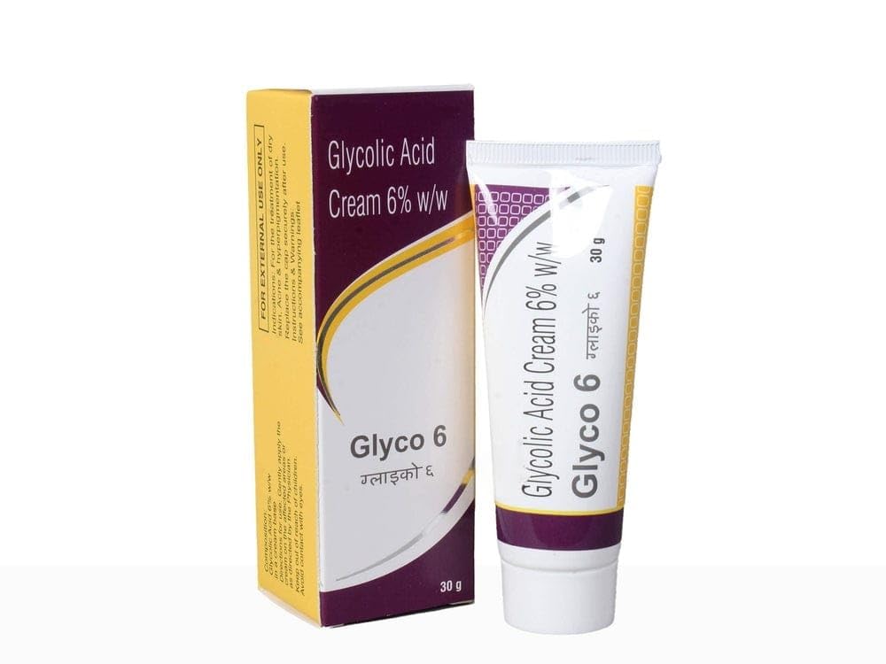 G Glycolic Acid 6% cream for all skin types - 30g (pack of 2)