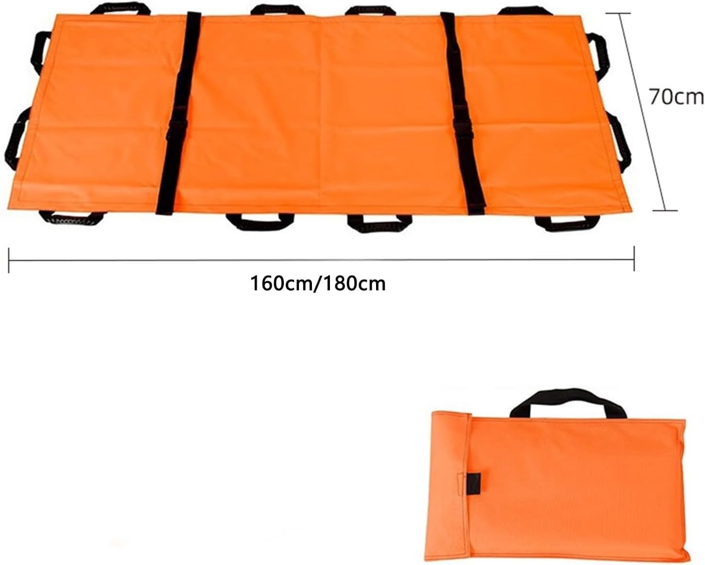 Camilla, Camilla Plegable portátil - Evacuación médica de Emergencia y de Mascotas, Bolsa de Transporte Ligera incluida, 180x70cm, Ideal para Primeros Auxilios y Operaciones de Rescate (Nara