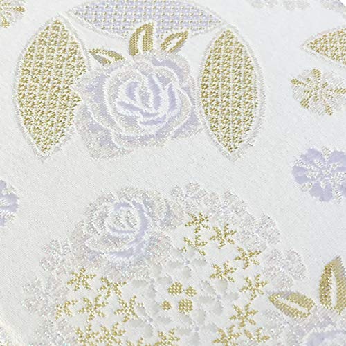 Amazon | 千糸繍院 御朱印帳L【白雪薔薇冠】西陣織 金襴装丁/刺繍文字 