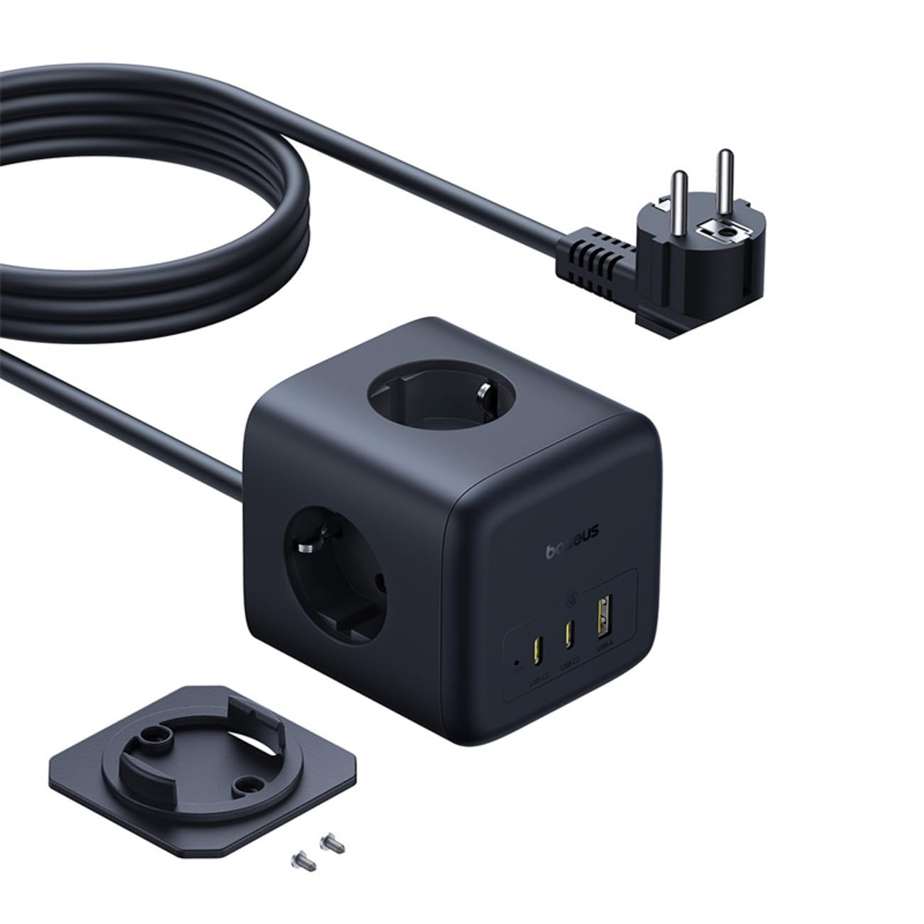 Baseus Regleta Enerfill Cube 67W 1,​5m Negra