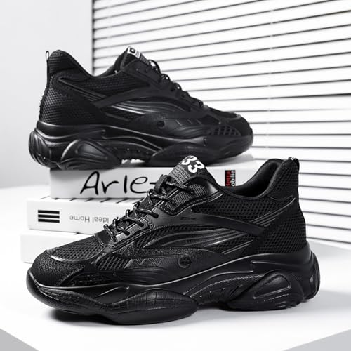 Men’s Elevator Chunky Sneakers 2.4" Height Increase – Invisible Height Boost Athletic Shoes – Fashion Thick-Soled Sport Sneakers – Breathable Walking & Gym Shoes for Casual and Streetwear4