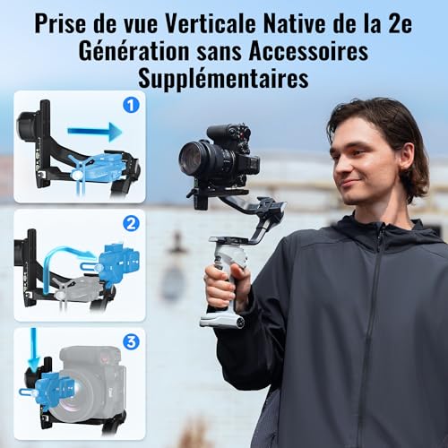 Stabilisateur appareil photo Nikon Canon Sony ZHIYUN Crane 4E 3 axes - 3