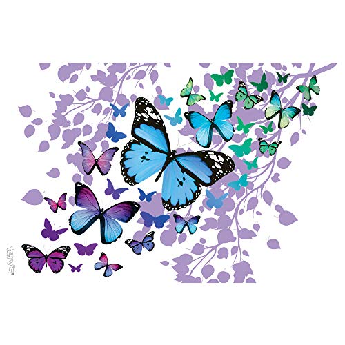 Gobelet avec couvercle Tervis papillon bleu robuste et durable 45 ml - 3