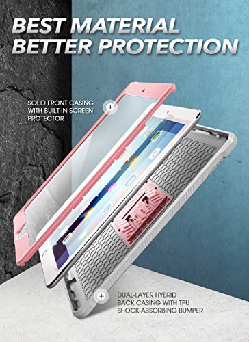 Image of SUPCASE Designed for iPad 10.2 2019 Case, [Unicorn Beetle Pro Series] with Built-in Screen Protector and Dual Layer Full Body Rugged Protective Case for iPad 10.2 Inch 2019, iPad 7th Generation (Rose)