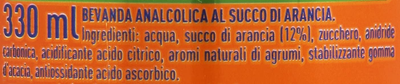 48 botes de limonada naranja de Fanta 330 ml 100% naranjas italianas