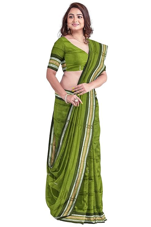 Image of Sambalpuri Handloom Saree Women's Cotton Saree Odisha Handloom Handmade Pure Cotton Khandua Natural Cotton Ikat Sambalpuri Saree For Women Ikat Handloom Saree For Women