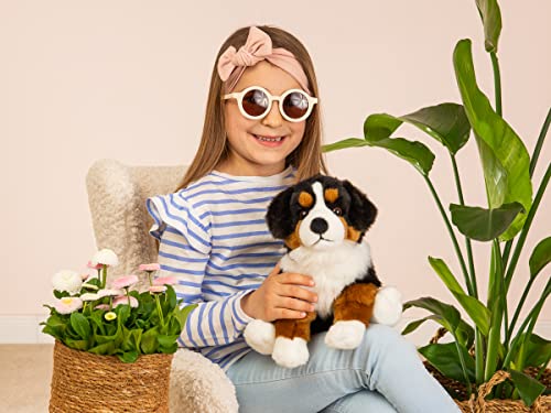 Teddy Hermann 92871 Hund Berner Sennenhund 29cm, Kuscheltier mit idealem Recyclinganteil (Füllmaterial)